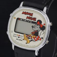 SEIKO ALBA 美品稼働 セイコー アルバ ミニーマウス デジタル腕時計