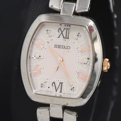SEIKO 電波ソーラー 美品 腕時計 レディース 1B22-0CJ0 コンビ - メルカリ