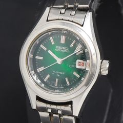 稼働中！SEIKO 自動巻き時計 グリーン文字盤 - メルカリ