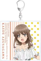 【中古】雑貨 梓川かえで(ひまわりと白いワンピースver.) 描き下ろしイラスト BIGアクリルキーホルダー 「青春ブタ野郎はバニーガール先輩の夢を見ない」