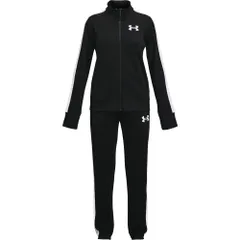 [UNDER ARMOUR(アンダーアーマー)]アウター UA Girls Knit Track Suit ガールズ 002 日本 YLG (日本サイズ150 相当) [Black / White / White] [YL]