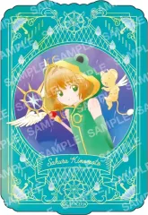 【中古】シール・ステッカー C.木之本桜＆ケロちゃん(空模様) ダイカットステッカー 「カードキャプターさくら」