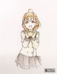 [중고] 잡화 타카미 치카 F6 아트 보드 [러브라이브! 선샤인!! 5주년 전시회 -Pieces of Aqours-]