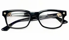 クロムハーツ CHROME HEARTS VAGILANTE BLACK × GOLD メガネ サングラス アイウェア ブラック ゴールド 眼鏡 【ブランド古着ベクトル】【中古】☆AA★▲ 251102のサムネイル