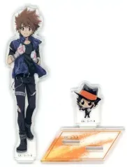 【中古】アクリルスタンド・アクリルパネル 沢田綱吉＆リボーン アクリルスタンド 「ひこくじ 家庭教師ヒットマンREBORN! -FIGHT IT OUT-」 B賞