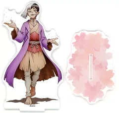 【中古】アクリルスタンド・アクリルパネル あさぎりゲン(桜) 描き下ろしBIGアクリルスタンド 「Dr.STONE」