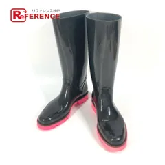 美品　グッチ　サイドゴアブーツ　シェリーライン　レインブーツ　長靴　光沢　黒 美品 グッチ サイドゴアブーツ シェリーライン レインブーツ 長靴 光沢