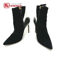 MANOLO BLAHNIK マノロブラニク ブーツ バイカラー スエード ブラック