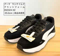 プーマ ランテイムド プラットフォーム 392324 02 レディース スニーカー ： ブラック PUMA　25ｃｍ