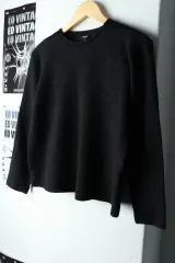 W(L) アレグリ 長袖Tシャツ ダークグレー ウール イタリアブランド - 16173