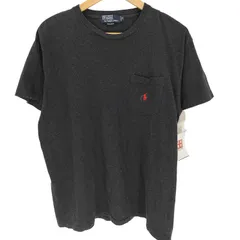 ポロバイラルフローレン Polo by RALPH LAUREN 90S ポニー刺繍 ポケット コットンクルーネック Tシャツ メンズ import：M 
