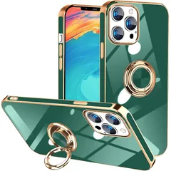 iPhone 14 Pro 用 ケース 耐衝撃 リング付き 液状シリコン TPU iphone 14 pro スマホケース 米軍MIL規格取得 薄型 軽量 衝撃吸収 防指紋 スタンド機能 ストラップホール付き サラサラ触り心地 6.1インチ アイフォン14 P