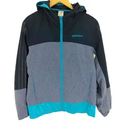 アディダス adidas NEO ロゴ刺繍 3ライン ポリエステル ウィンドブレーカー ジャケット レディース import：S 