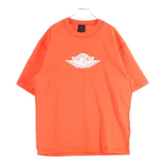 NIKE (ナイキ) JORDAN BRAND M J RARE AIR WSH 85 SS CREW STADIUM ジョーダンブランド ダメージ加工 半袖Tシャツ オレンジ IB3130-673