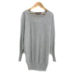 グリーンレーベルリラクシング ユナイテッドアローズ green label relaxing ニット カットソー 長袖 ドルマンスリーブ ラウンドネック 無地 グレー /YS7