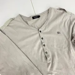 【ゾロ目】【年末祭】【クリアランスセール】BURBERRY BLACK LABEL    バーバリー　ブラックレーベル　三陽商会　ヘンリーネック　カットソー　ロンT    長袖　ヴィンテージ　コレクション　古着