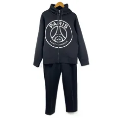 PARIS SAINT-GERMAIN パリサンジェルマン 21/AW 21-070-340-0005-3-0 21-030-340-0001-3-0 セットアップ ライトスウェット ジップパーカー パンツ XLサイズ ブラック ベイクルーズ取扱