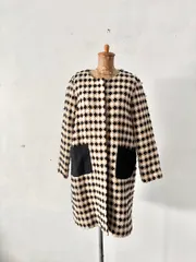 haupia　ノーカラー　刺繍コート　サイズ38  のサムネイル