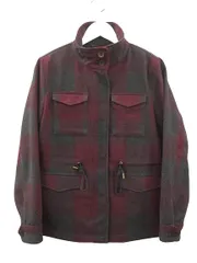 リーバイス Levi's フリースライナー付き ウールジャケット チェック XS レッド アウター