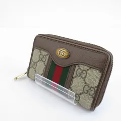 【瀬戸大橋店】 中古 GUCCI | グッチ コインケース GGスプリーム オフィディア/ジップアラウンドカードケース 597613・496085 ベージュ 【125】