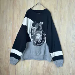 1539 カステルバジャック 豪華刺繍 スノーマン スウェット 短丈　サイズ4 レトロ古着 90’s