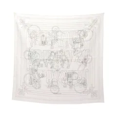 HERMES エルメス カレ90 エクスリブリス ブロデ サングル 25SS スカーフ