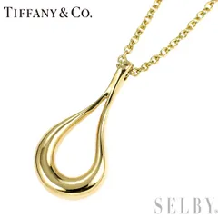 ティファニー K18YG ペンダントネックレス オープンティアドロップ