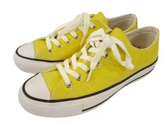 コンバース CONVERSE ADDICT アディクト CHUCK TAYLOR LEATHER OX 1AD987 チャックテイラー レザー OX スニーカー  26cm  イエロー シューズ 靴