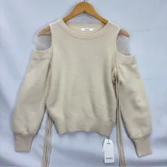 SNIDEL シースルーショルダーニット プルオーバー サイズF SWNT245011 07113002 02
