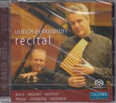 [SACD(Hybrid)/Ohems] Bach: Concerto in C major for flute and keyboard (based on Flute Sonata BWV.1032) & Mozart: Sonata in G major (based on Flute Quartet K.285a) etc. / Ulrich Herkenhof (p-fl) & Matthias Keller (p)