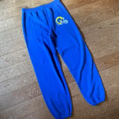 90's USA製 CHALK LINE Los Angeles RAMS sweat pants. 古着　スウェットパンツ ロサンゼルスラムズ　NFL アメフト　ブルー　青　L