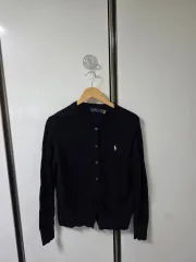 レディース XL ポロ ラルフローレン ネイビー カーディガン