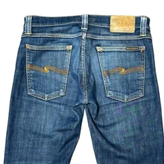 NUDIE JEANS TIGHT LONG JOHN N436 ストレッチ スリム テーパードデニム インディゴ サイズW29 メンズS ヌーディージーンズ