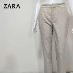 ザラ ZARA ストレッチ センタープレスパンツ 裾スリット  美シルエット