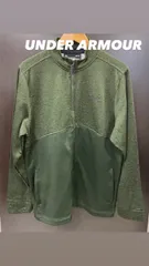 UNDER ARMOUR アンダーアーマー フリースジャケット  深緑 緑 メンズM 中古 古着 110135