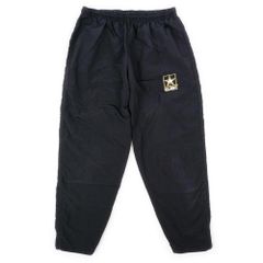 米軍実物 ミリタリー US.ARMY 美品 00s 2000年代 APFU ナイロントレーニングパンツ USA ヴィンテージ アメリカ 古着 メンズ ブラック 黒 MEDIUM-REGULAR M-R【中古】