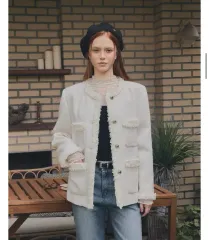 ツイードジャケット アイボリー