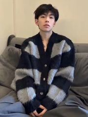 まきとん着用 カーディガン レオパード 韓国 jacobs warehouse - メルカリ