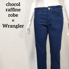 ショコラフィネローブ×ラングラー コラボレーション カラーデニムパンツ chocol raffine robe × Wrangler