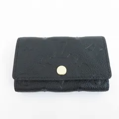 【瀬戸大橋店】 中古 LOUIS VUITTON | ルイ・ヴィトン キーケース モノグラム アンプラント キーケース ミュルティクレ 6 M64421 ブラック 【125】