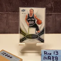 2008-09 Upper Deck Exquisite Collection Manu Ginóbili 06/35 San Antonio Spurs ジャージ カード