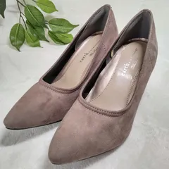 【美品】earth music&ecology/アース ミュージック&エコロジー/パンプス/グレージュ/24.0cm