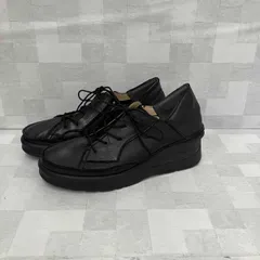 08Mab ゼロハチマブ 厚底編み上げシューズ 23cm ブラック