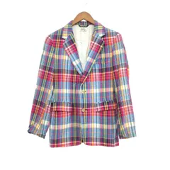 POLO RALPH LAUREN ポロラルフローレン テーラードジャケット サイズ:18 マドラスチェック/80s/緑タグ    マルチカラー メンズ / 240001154505