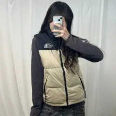 THE NORTH FACE ザノースフェイス ベージュ 700 ヌプシ ダウンベスト