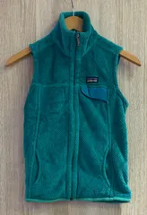 patagonia ボアフリースベスト  エメラルドグリーン XS