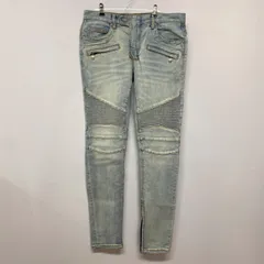 ミニマル　mnml M14 STRETCH DENIM LIGHT BLUE　ストレッチ　バイカー　デニム　32