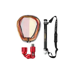 SANLIKE たも網 玉の柄 タモジョイント 3点セット 軽量 小継 伸縮 タモの柄 グラス繊維 小継玉の柄 玉網 タモ網 携帯便利 コンパクト ランディングネット 淡水海水適用 3.9M