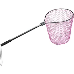 プロックス(Prox) ラバーランディングネット 19型/ネットピンク PX70419PKK 本体ブラック/網ピンク