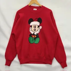 90年代 MICKEY & CO.ミッキーマウス サンタコス プリント スウェット サイズXL MADE IN USA 07113009 872
